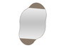 Hanah Home Mueble de Baño con Espejo y Almacenamiento, Light Mocha, 60x75x13 cm